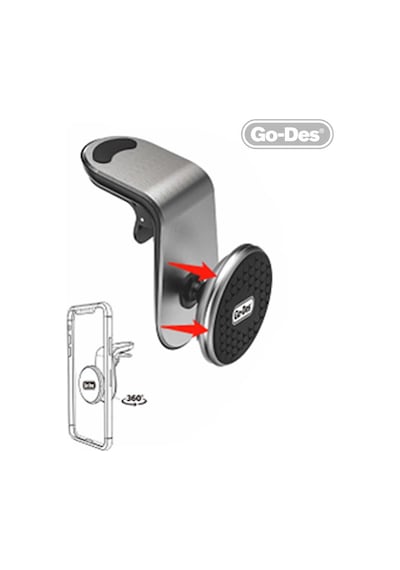 Go Des GD-HD676 L-Shaped Magnetik Araç Telefon Tutucu ZORE-221180 221180