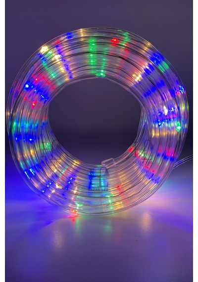 10 Metre Rgb Halat Led Işık Animasyonlu Peri Led Dış Mekan Ip65 Dekoratif Led Işık Yılbaşı Süsü RGB