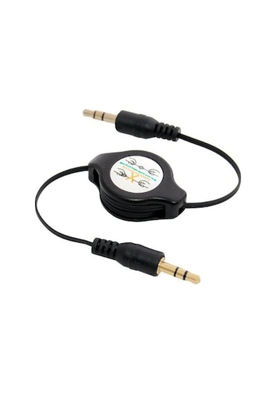 Aux Kablo 3.5Mm Ses Aktarım Ara Kablosu Makaralı Auks Kablo (533633423)