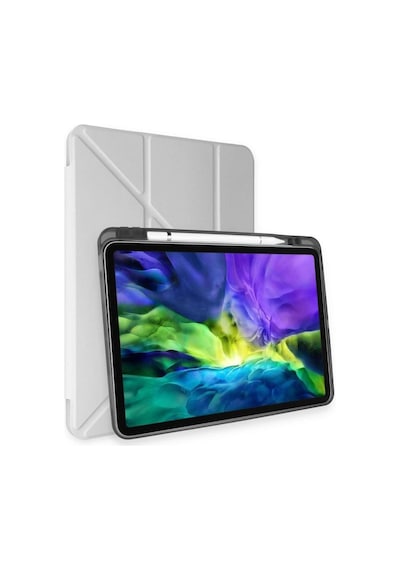 Apple Apple iPad Pro 11 2024 Kılıf Kalemlikli Mars Tablet Kılıfı - Gri Diğer