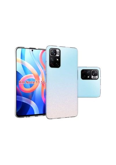 Xiaomi Poco M4 Pro 5G Kılıf Şeffaf Silikon Hibrit Case Kapak Renksiz