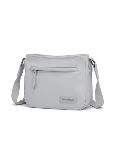 Smart Bags Twill Dimi Kumaş Postacı Kadın Çantası 3324 Gri