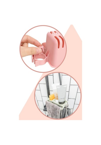 Musluğa Takılan Sünger Havlu Askılı Sabun Hazneli Mutfak Banyo Lavabo Düzenleyici Organizer Ekru Diğer