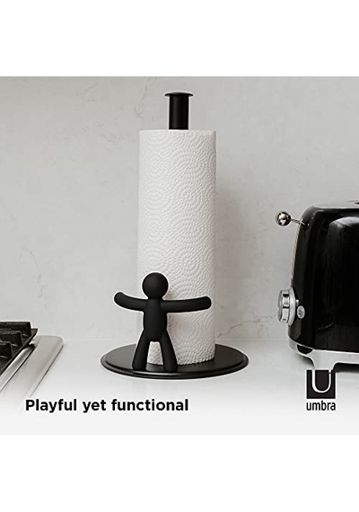 Ayrex Buddy Mutfak Kağıdı Tutucusu, Siyah, Ayaklı, Zewa Rulo Tutucu Ve Kağıt Havlu Tutucu, Mutfak Bezleri İçin Diğer