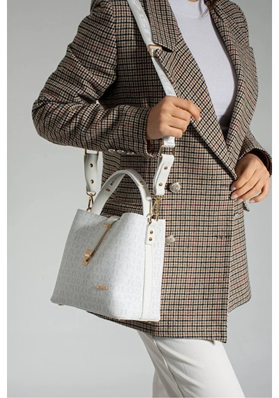 Just Polo Kadın Günlük Kullanıma Uygun Şık El Ve Omuz Çantası Shoulder Bag Beyaz