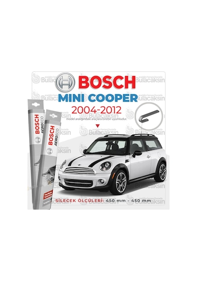 Mini Cooper Muz Silecek Takımı 2004-2012 Bosch Aeroeco N11.3722
