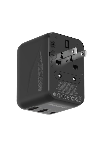 Momax UA11D 1 World 20 W 3 Port + AC Seyahat Adaptörü Siyah