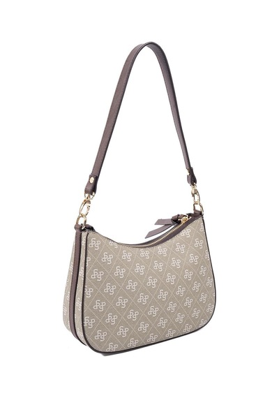 Silver Polo Sp1259 Kadın Omuz Çantası Monogram Y.yeşil-kahve