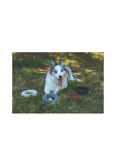 M-pets Coto Grey Rıng 18cm Örgü Halka Oyuncak