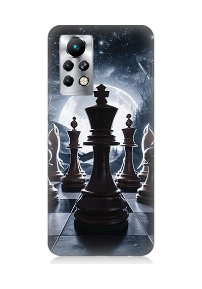 İnfinix Note 11 Pro Uyumlu Satranç Tahtası Desenli Silikon Kılıf