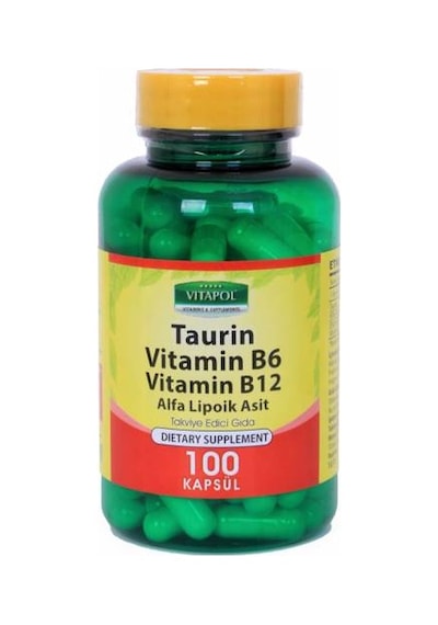 Vitapol Taurin 500 Mg Vitamin B6 Vitamin B12 100 Kapsül