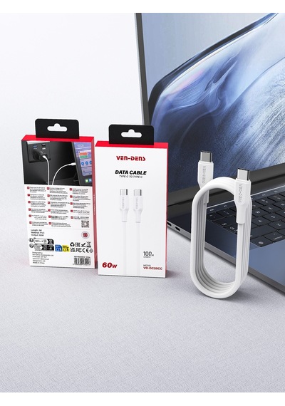 Ven-dens Vd-dc21c-usb-a Premium Type-c Hızlı Şarj Ve Data Kablosu - Beyaz