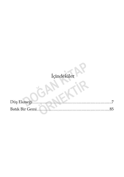 Düş Ekmeği Batık Bir Gemi