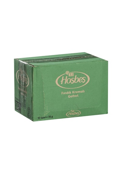Eti Hoşbeş Gofret 12x70 G Fındık - İncecik Gofret Lezzeti 6'li Avantaj Paketi - 6 Adet Tarı