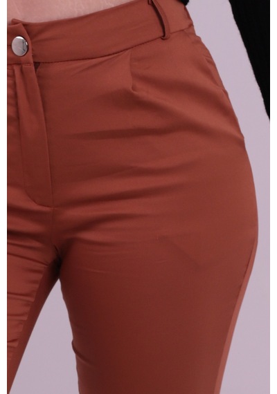 Armonika Kadın Taba Beli Lastikli Paçası Katlamalı Pantolon Arm-26k136042
