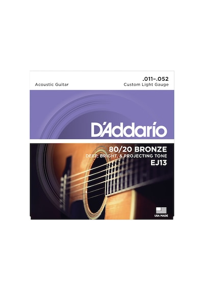 Daddario EJ13 Akustik Tel Set 80/20 BRZ CST Lite