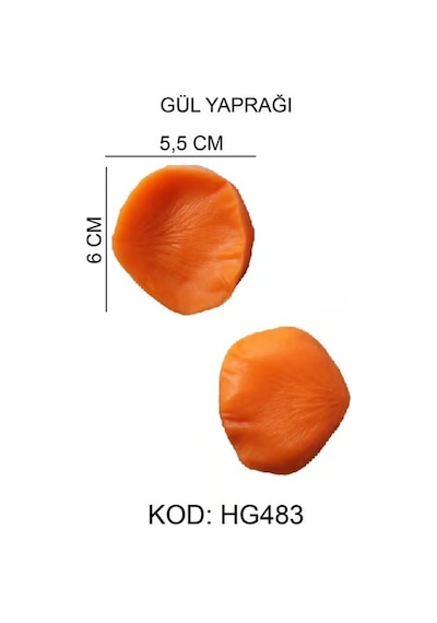 Silikon Kalıp Yaprak Hg-483 Turuncu