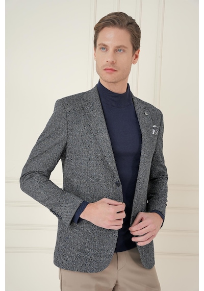 Efor C 692 Slim Fit Siyah Spor Ceket Siyah