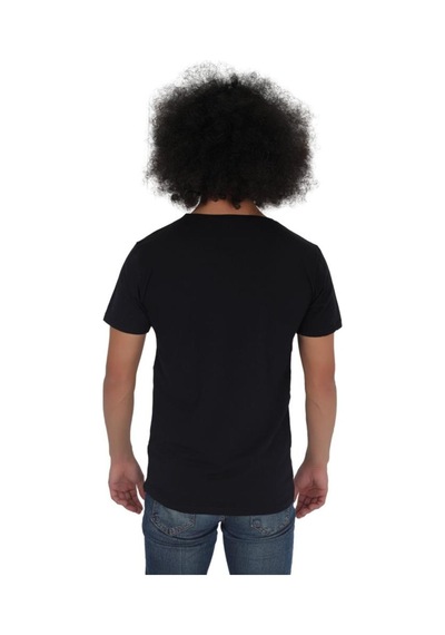 Cnt Erkek 3'lü Slim Fit Bisiklet Yaka Kısa Kollu Tişört Siyah Siyah