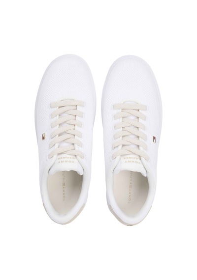 Tommy Hilfiger Kadın Marka Logolu Günlük Kullanıma Uygun Ekru Sneaker Fw0fw09289 0lh