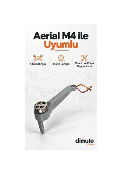 Aerial M4 Drone A Ön Sol Ayak Motor Dahil Yedek Parça - 922261498
