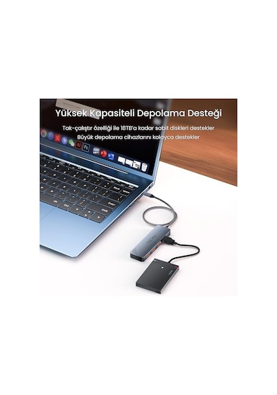 4 Portlu 10gbps Type-c To 2 Usb-a 2 Type-c Usb 3.2 Gen2 Usb Çoklayıcı Dönüştürücü Hub