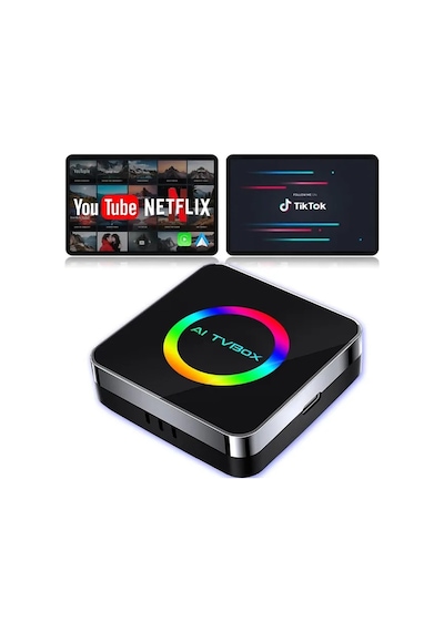 Araba Carplay Android Auto Box 4gb Ram 32gb Hafıza Youtube Netflix Tv İzleme Kutusu Video Gps Hdmı 4"