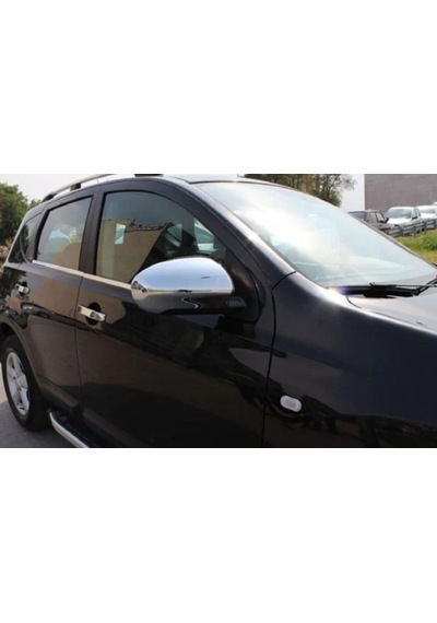 Nissan Qashqai Facelift Uyumlu Ayna Kapağı 2 Parça 2010-2014 Paslanmaz Krom