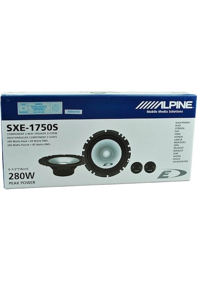 Alpine 13cm Component Hoparlör - Alpine Sxe-1350s 13cm Mid Takımı - Alpine Komponent Hoparlör Seti