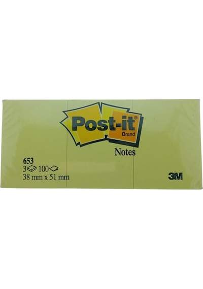 Post-it Sarı Not Kağıdı 100 Yaprak 38x51mm
