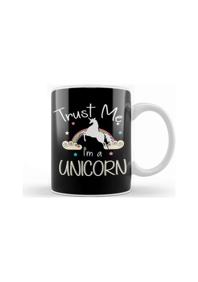 Cute Trust Me I'm A Unicorn Pun Obsessed Kid Kupa Bardak Porselen Karışık