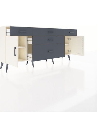 Arges Konsol 2 Raflı 5 Çekmeceli 2 Kapaklı 176x30x83 Aytaşı-aytaşı/antrasit Aytaşı/antrasit Arges Konsol 2 Raflı 5 Çekmeceli 2 Kapaklı 176x30x83 Aytaşı-aytaşı/antrasit Aytaşı/antrasit