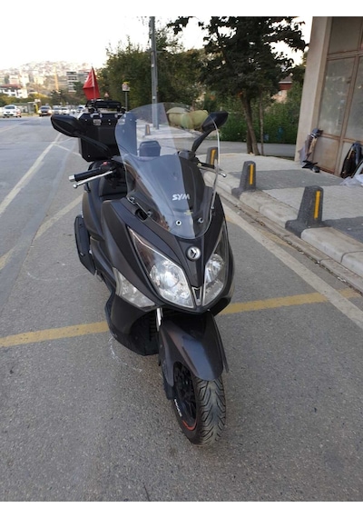 Motocam Sym Joymax 250 İ Ön Cam 2013-2016 Model 54cm Şeffaf Renkli 4mm Sportif