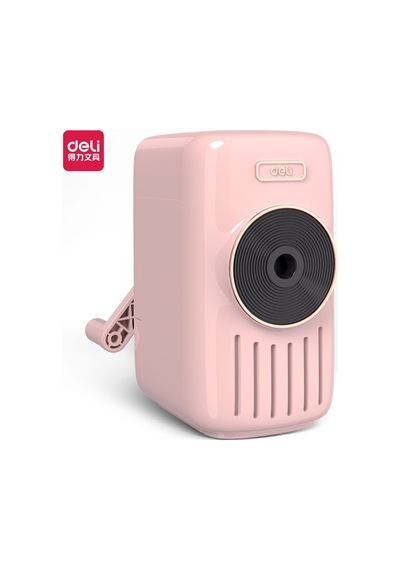 Deli Çevirmeli Kalemtraş Siyah-beyaz-pembe Asortil