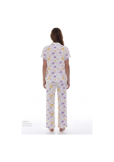 Penti Kırık Beyaz Blossom Gömlek Pantolon Pijama Takımı