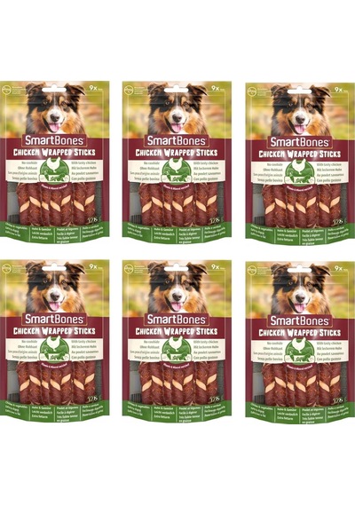 Smartbones Tavuk Sargılı Stick Mini Köpek Ödülü 9 Lu 112 Gr. X 6 Adet