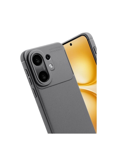 Vivo X200 Fe Auto Focus Karbon Kapak -gri Evimdeyokyok