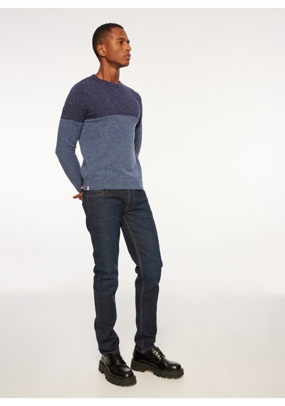 Fred Mello Bisiklet Yaka Slim Fit Lacivert Erkek Kazak Fm23w58mg
