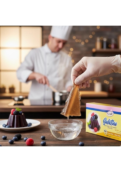 Yaprak Jelatin 1 Kg Sığır Jelatini %100 Helal Yerli Üretim