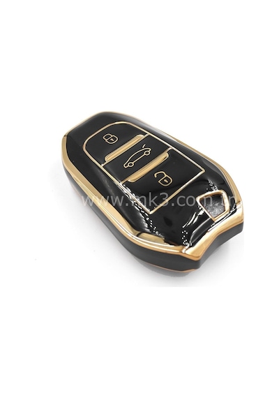 Peugeot Uyumlu 208 308 408 508 2008 3008 5008 Nano Anahtar Kılıfı Siyah