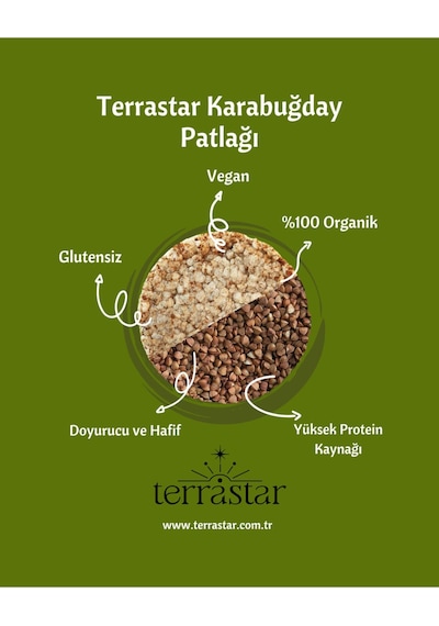 Terrastar Organik Karabuğday Patlağı 12'li