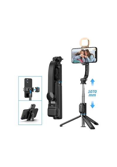 HP-T13 Çok Amaçlı Kumandalı Selfie Çubuğu Masa Üstü Tripod 107 CM