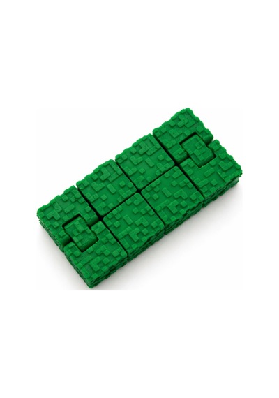 Çimen Desenli Infinity Cube Sonsuz Küp Hareketli Stres Küpü Katlanabilir Fidget Oyuncak 1 Adet Tr