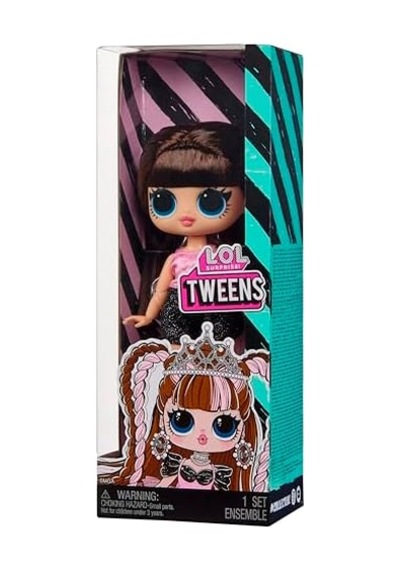 Surprise Tweens Billie Bebek, Pembe Bluz, Siyah Şort, 16.5 Cm, Plastik