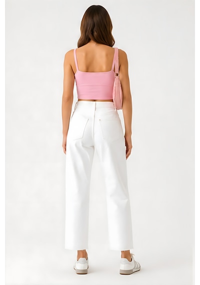 Lili Woman Kadın Beyaz Yüksek Bel Fit Jean Pantolon Ty.bjn01
