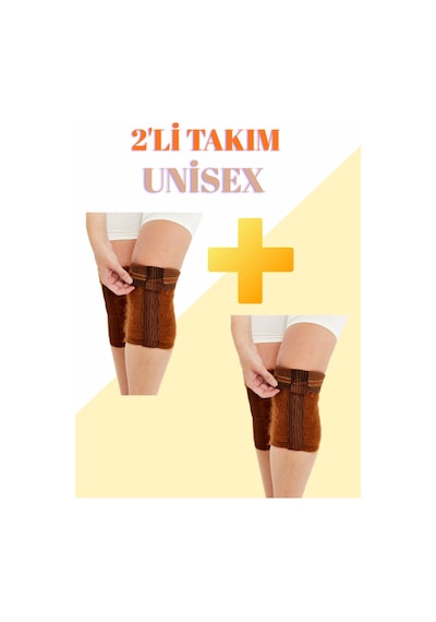 Fitformgiyim 2 Adet Deve Tüyü Sıcak Yün Korse Bel Kuşağı, Kadın & Erkek Metalik