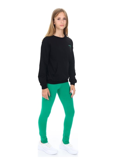 Toontoy Kids Toontoy Kız Çocuk 2'li Takım Baskılı Bisiklet Yaka Düşük Omuz Cepli Sweatshirt & Basic Düz Tayt Siyah Toontoy Kids Toontoy Kız Çocuk 2'li Takım Baskılı Bisiklet Yaka Düşük Omuz Cepli Sweatshirt & Basic Düz Tayt Siyah