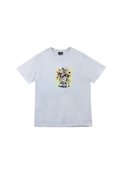 My Hero Academia Anime Baskılı Unisex %100 Pamuk Beyaz T-shirt Beyaz
