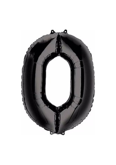 Rakam Siyah Folyo Balon 34'' Inc 76 Cm