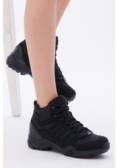 Tonny Black Unisex Siyah Rahat Kalıp Yanı Şerit Detaylı Bağcıklı Trekking Bot Tb242-0 101 Siyah